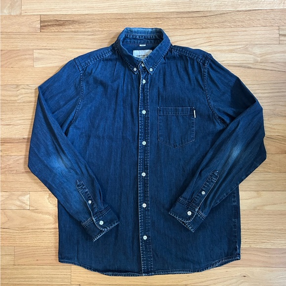 Carhartt Dark Blue Shirt Jacket - Picture 1 of 5